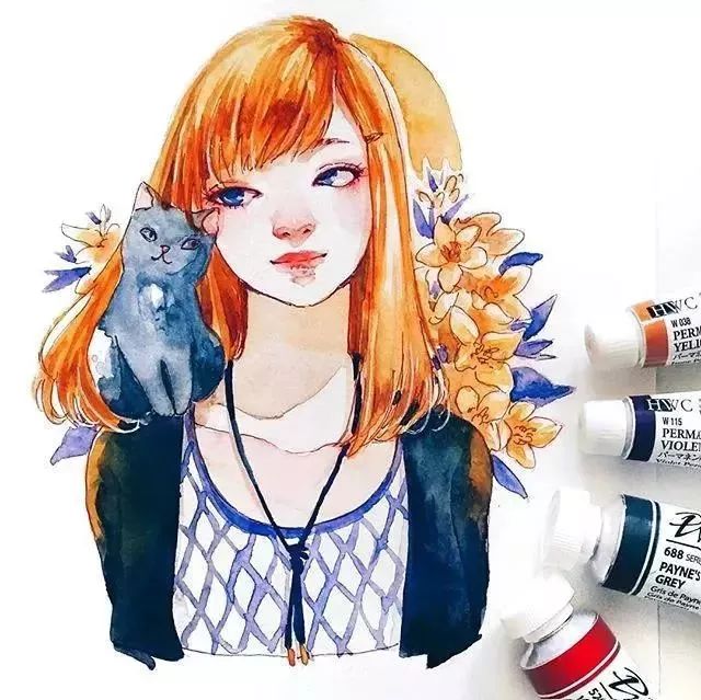 37款唯美水彩插畫(huà)：不一樣的色彩視覺(jué)！