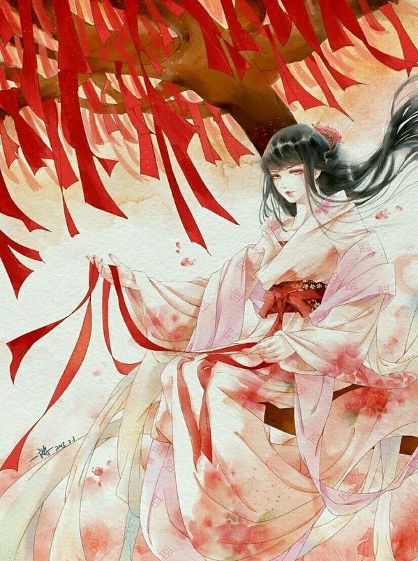 13款驚艷紅衣古風(fēng)圖片，唯美意境圖片!