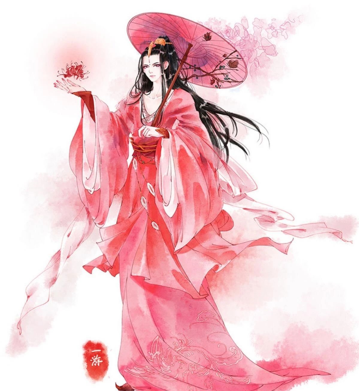 13款驚艷紅衣古風(fēng)圖片，唯美意境圖片!