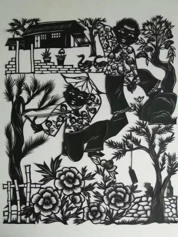 20款童年趣事剪紙：宗華陽(yáng)老師剪紙作品