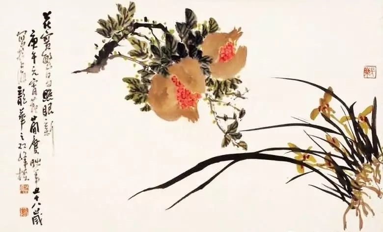 32幅曹簡樓國畫石榴圖：石榴令人垂涎欲滴！