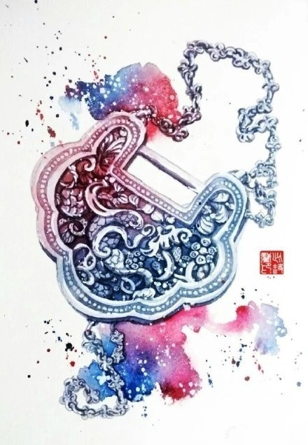 八款古風頭飾圖片：清新脫俗古風插畫