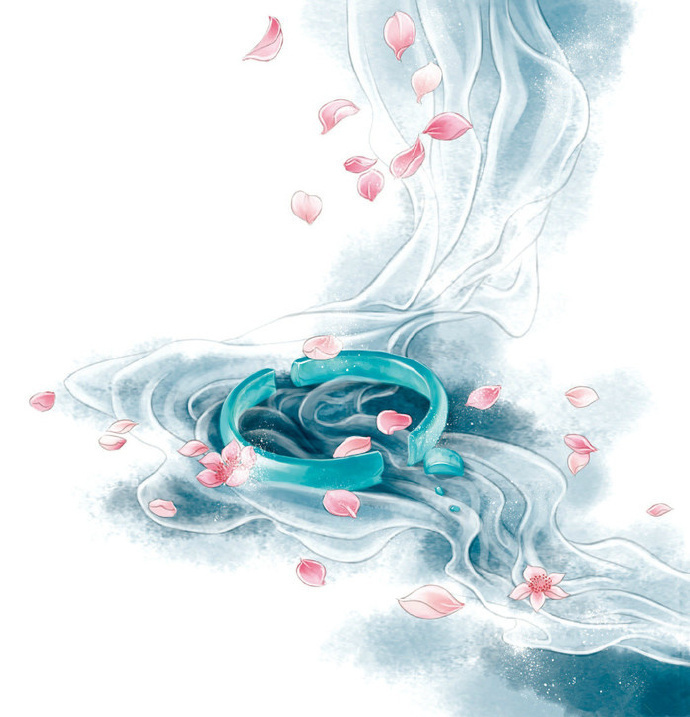 八款古風頭飾圖片：清新脫俗古風插畫