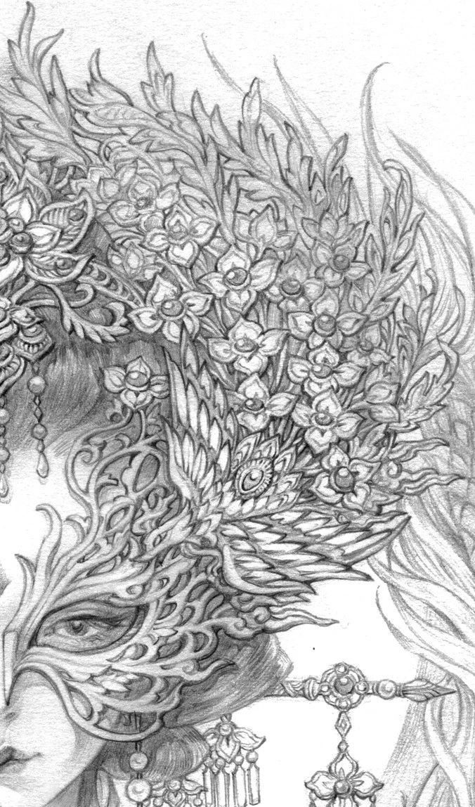 古風(fēng)美人插畫，一顰一笑令人神魂顛倒！