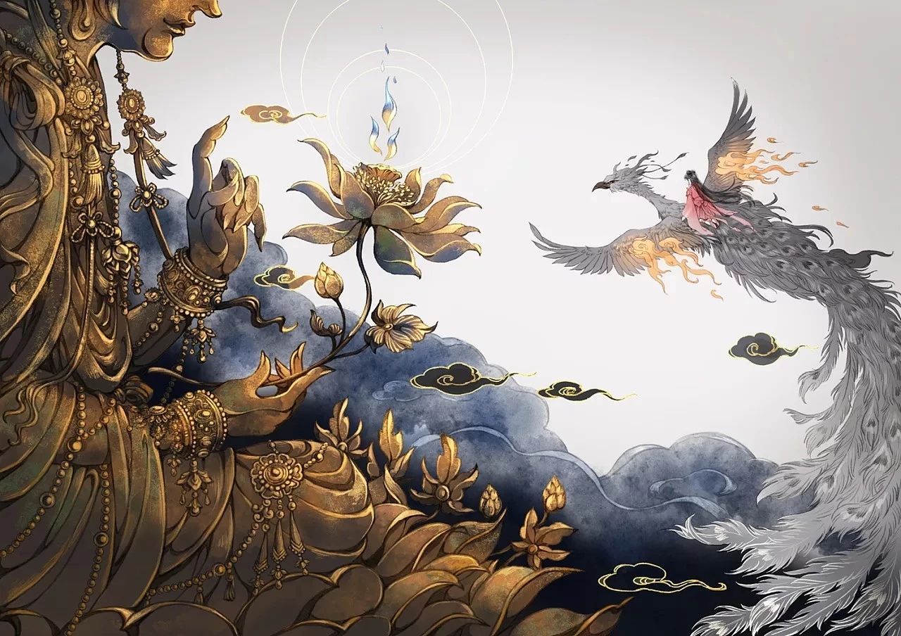 古風(fēng)美人插畫，一顰一笑令人神魂顛倒！