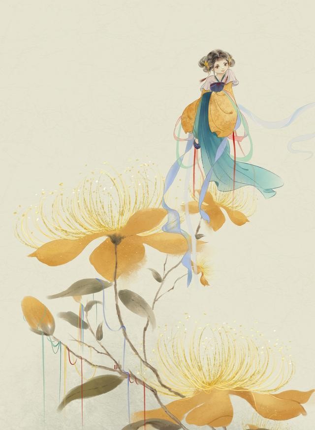 一組唯美古風(fēng)圖片：一人一花一世界！