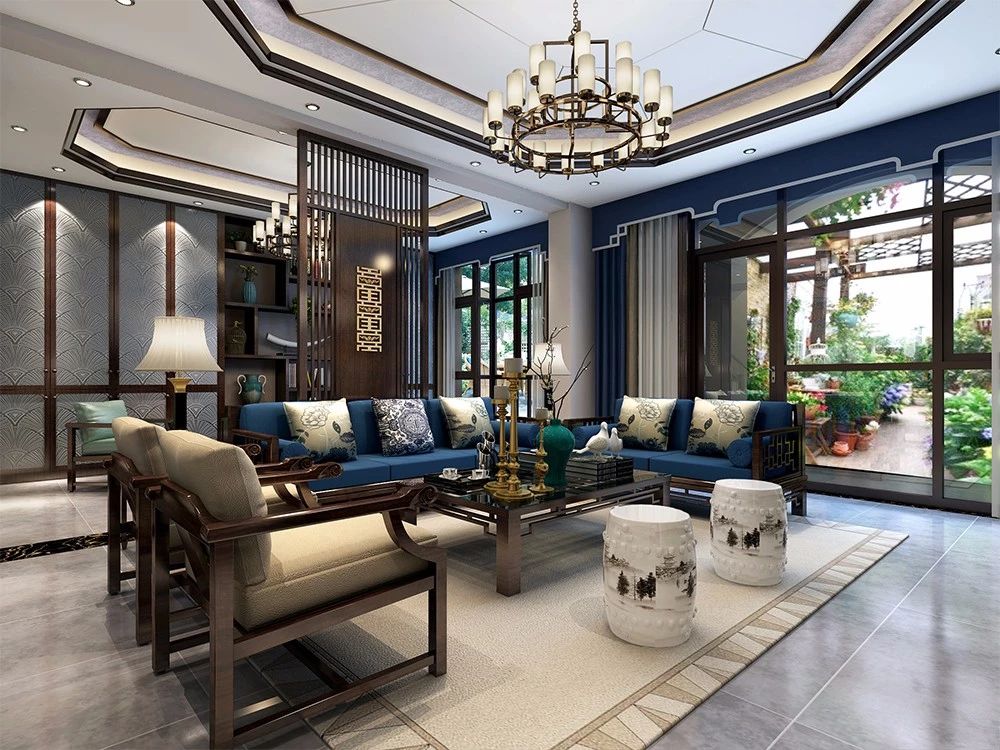 新中式客廳之美：魅力十足的中式裝修設(shè)計！