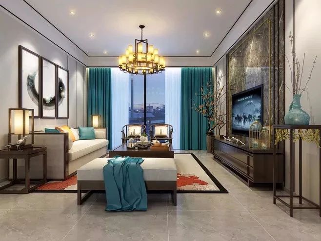 新中式客廳之美：魅力十足的中式裝修設(shè)計！