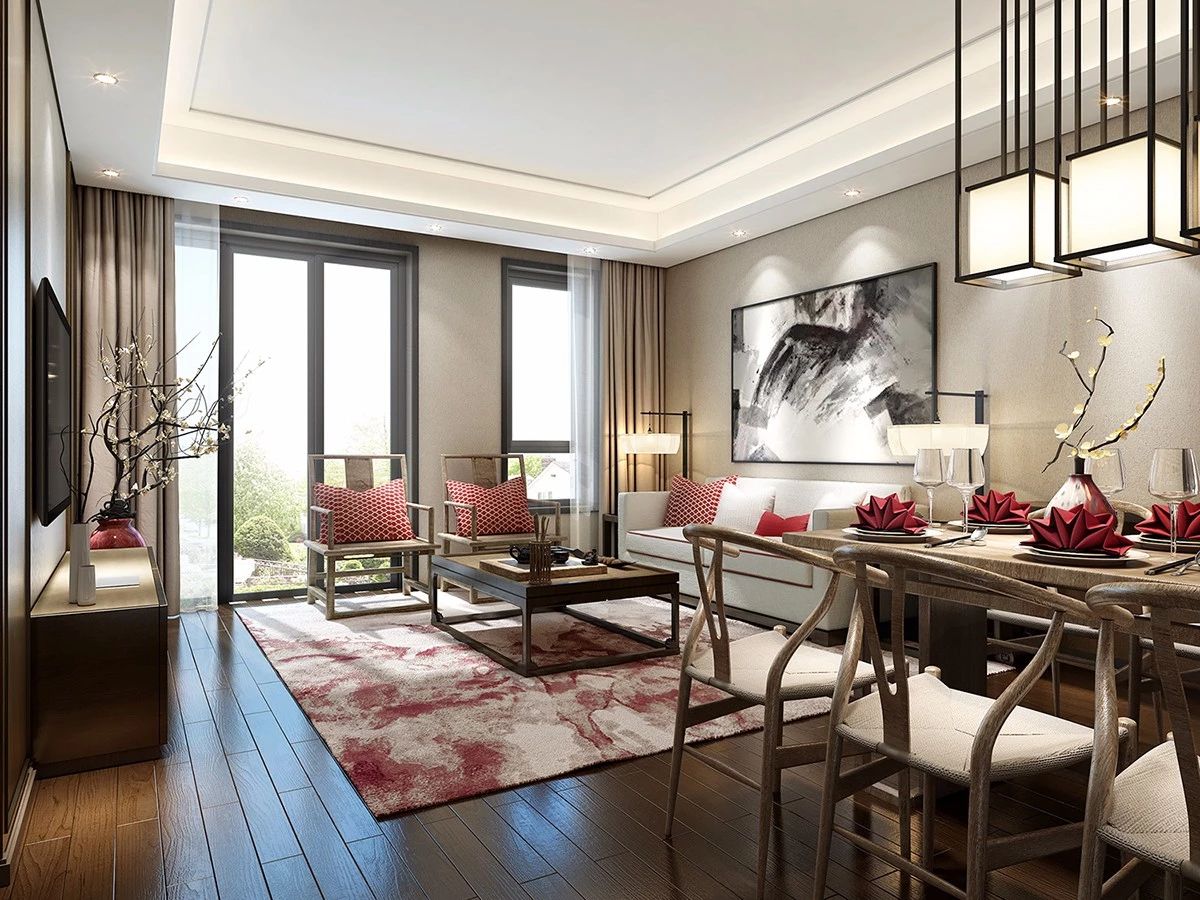 新中式客廳之美：魅力十足的中式裝修設(shè)計！