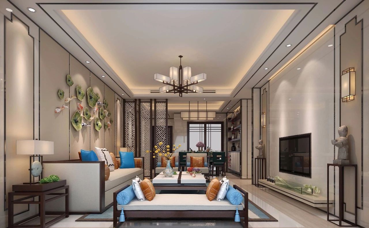 新中式客廳之美：魅力十足的中式裝修設(shè)計！