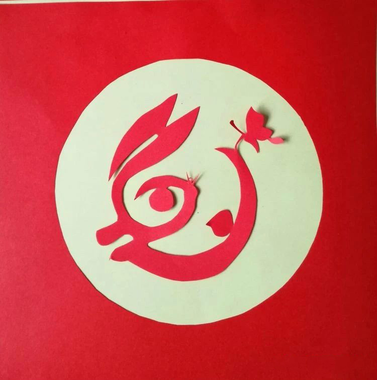 創(chuàng)意十足中秋玉兔剪紙，兔子鬧仲秋