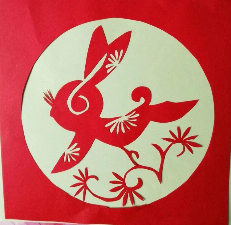 創(chuàng)意十足中秋玉兔剪紙，兔子鬧仲秋