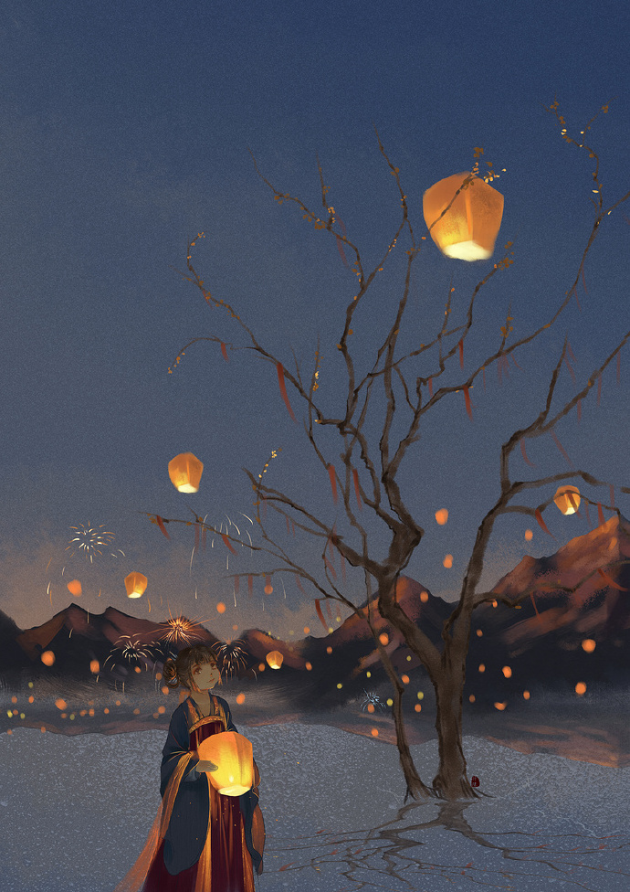 18張超美的花燈古風(fēng)圖片，可做手機壁紙的圖集