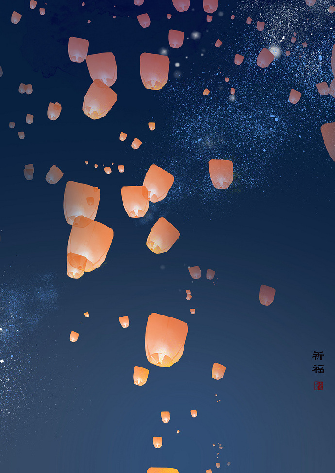 18張超美的花燈古風(fēng)圖片，可做手機壁紙的圖集