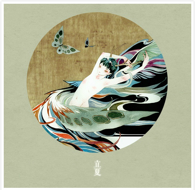 唯美二十四節(jié)氣古風(fēng)圖片，可做頭像的古風(fēng)插畫