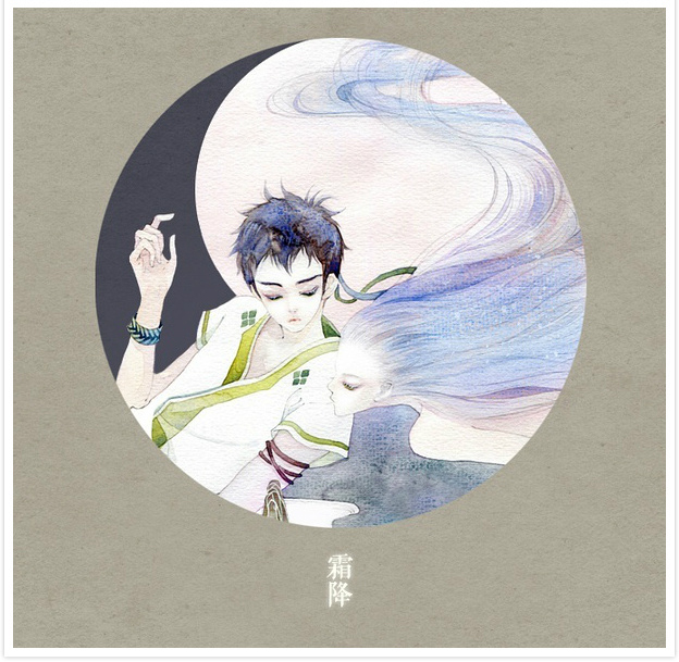 唯美二十四節(jié)氣古風(fēng)圖片，可做頭像的古風(fēng)插畫