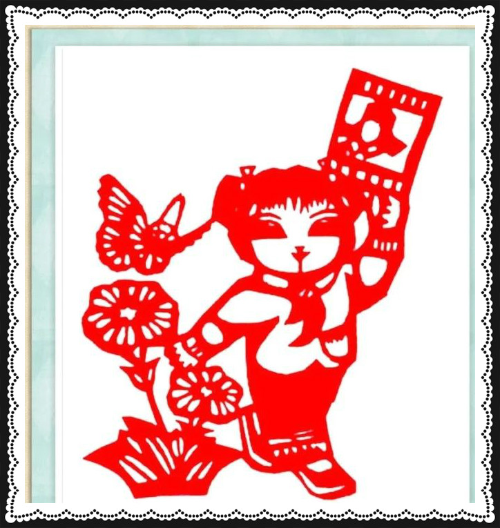 42幅學雷鋒剪紙藝術:雷鋒精神卻經(jīng)久長存