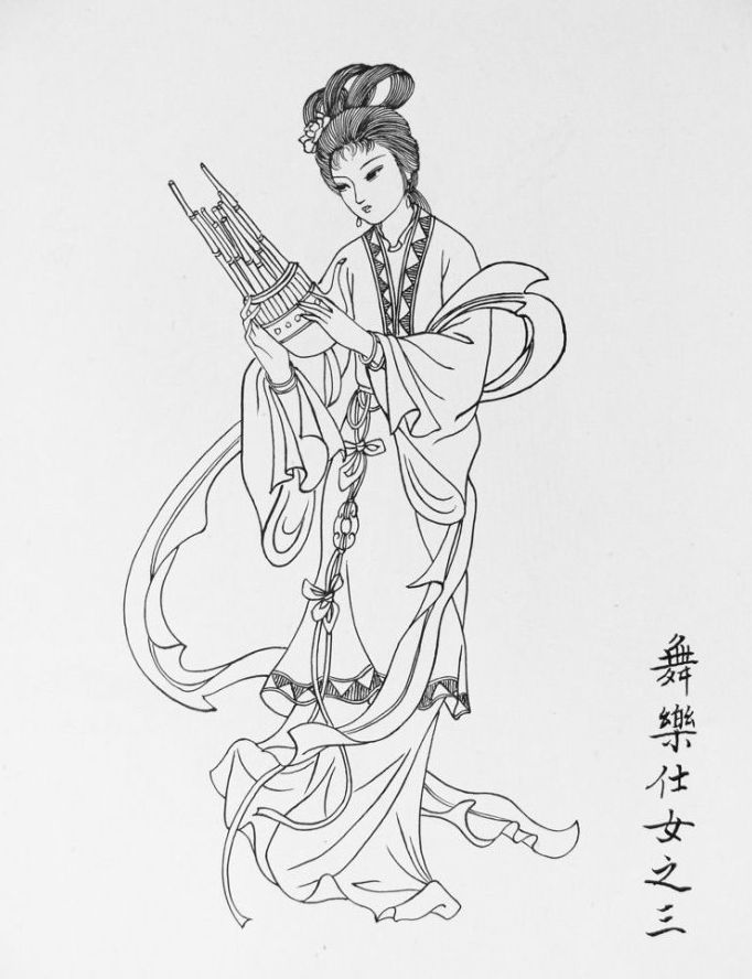 27幅白描仕女圖：一筆一畫(huà)勾勒出仕女美