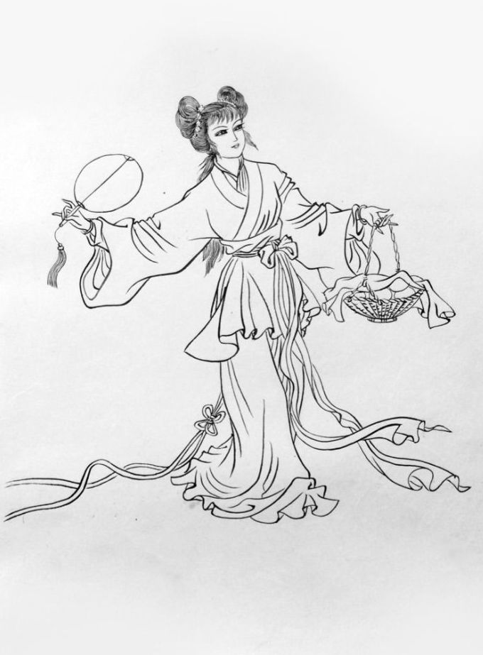 27幅白描仕女圖：一筆一畫(huà)勾勒出仕女美