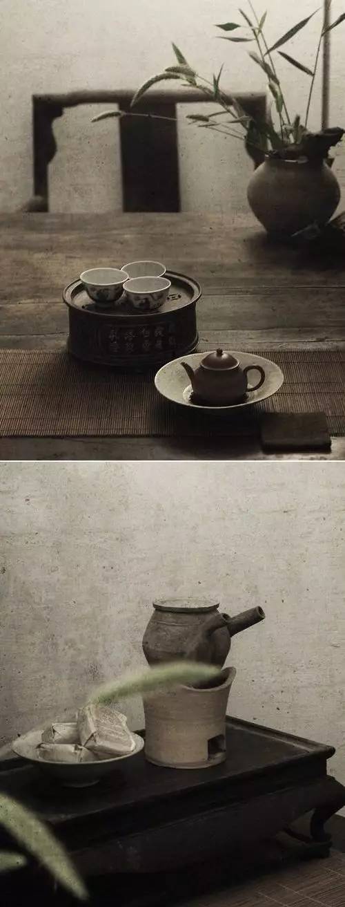 中式裝飾，家雖小茶室亦可很精致