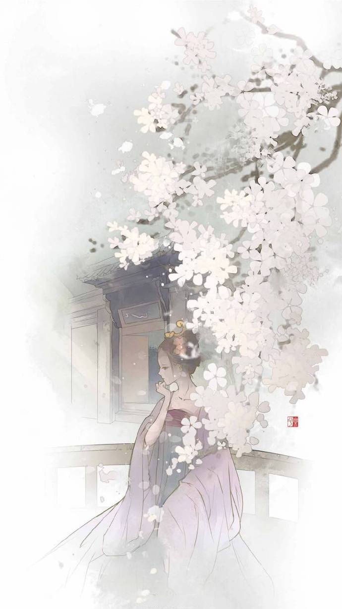 9款淡雅水彩禪意古風(fēng)背景，古風(fēng)手機(jī)壁紙圖片