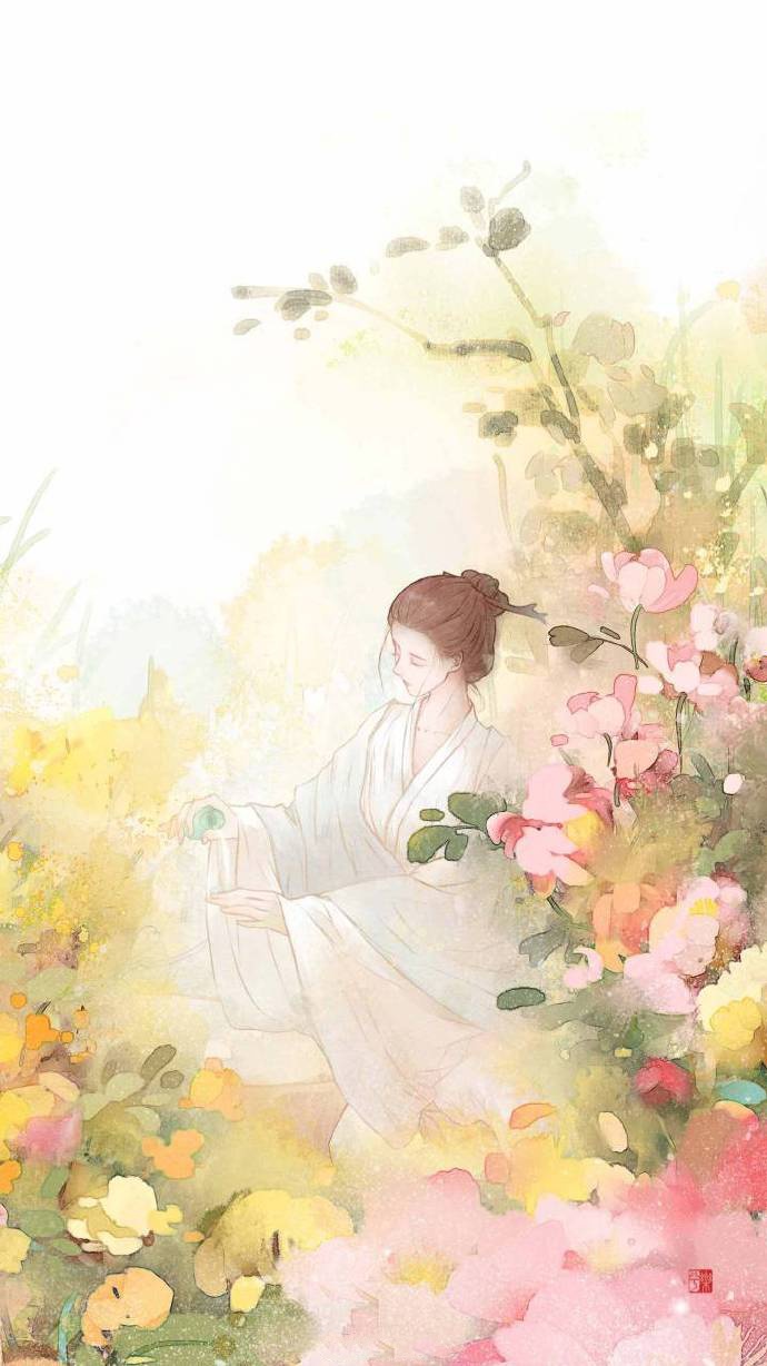 9款淡雅水彩禪意古風(fēng)背景，古風(fēng)手機(jī)壁紙圖片