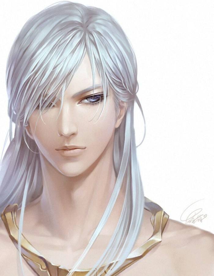 20張白發(fā)古風美男圖集，滿頭銀發(fā)真的好迷人