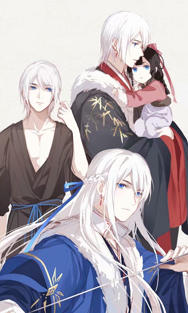 20張白發(fā)古風美男圖集，滿頭銀發(fā)真的好迷人