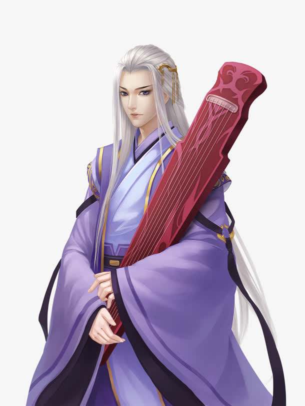 20張白發(fā)古風美男圖集，滿頭銀發(fā)真的好迷人