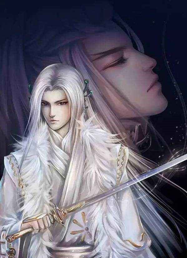 20張白發(fā)古風美男圖集，滿頭銀發(fā)真的好迷人