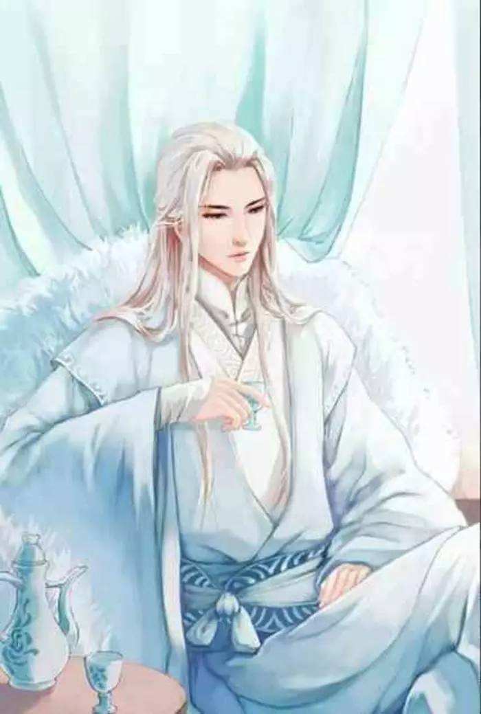 20張白發(fā)古風美男圖集，滿頭銀發(fā)真的好迷人