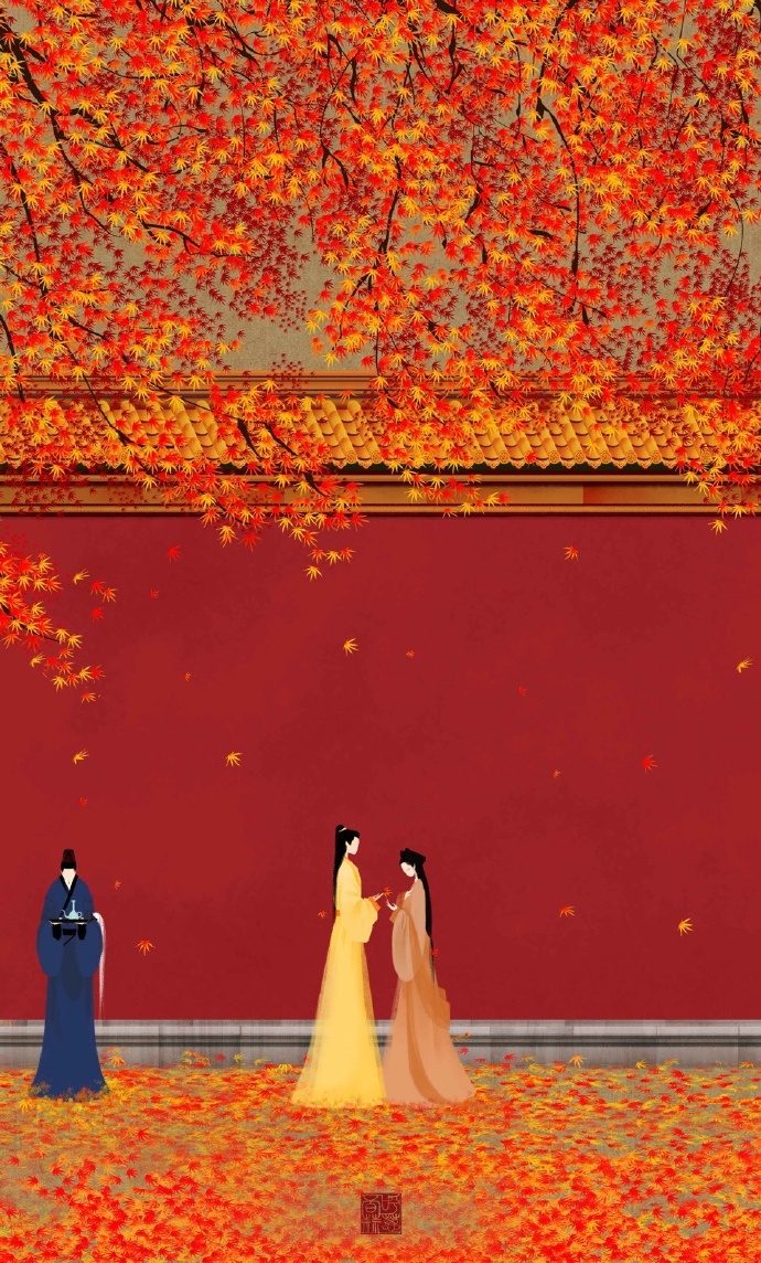 高清無臉古風(fēng)插畫欣賞，令人遐想的手繪插畫圖