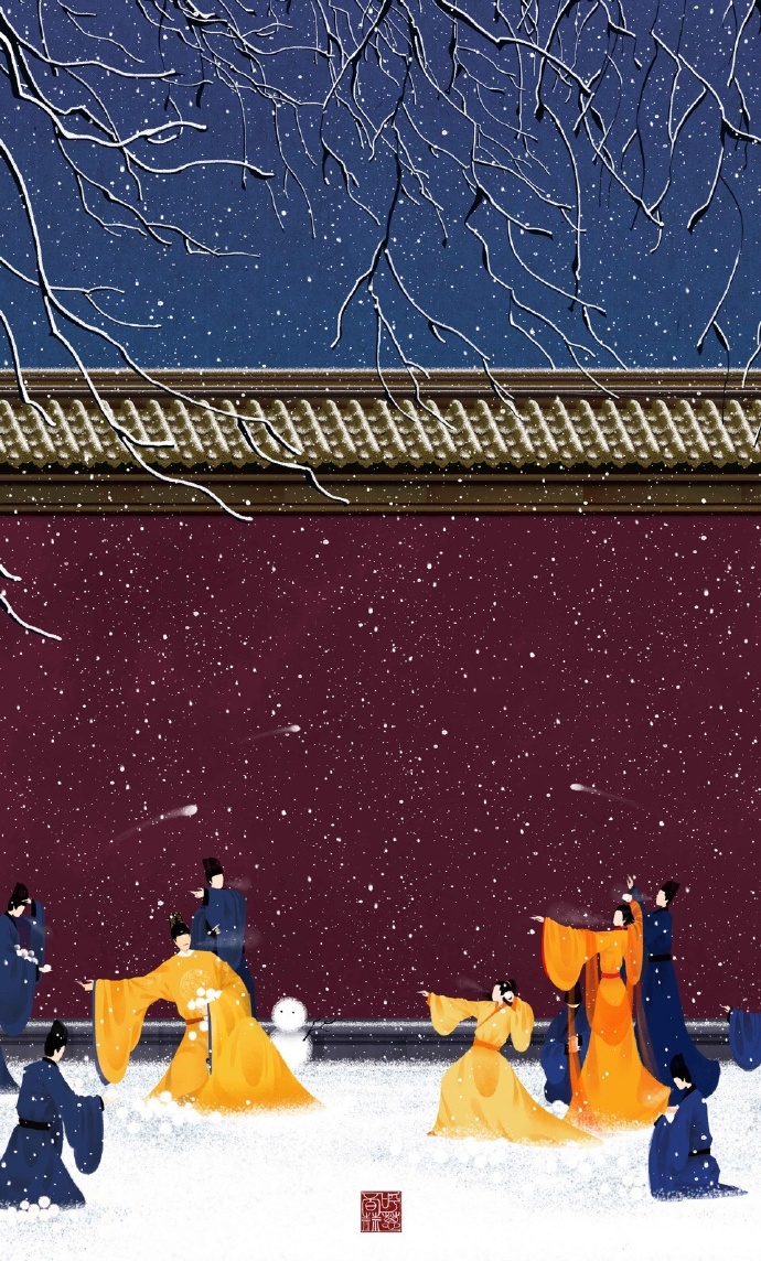 高清無臉古風(fēng)插畫欣賞，令人遐想的手繪插畫圖