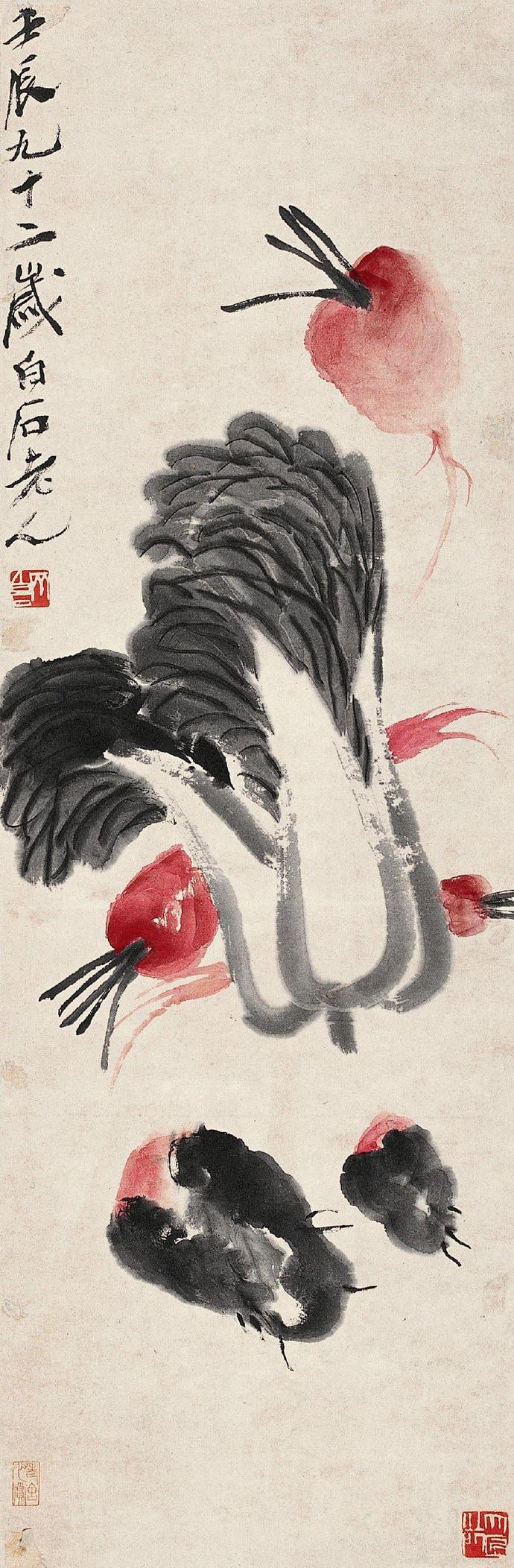 齊白石作品集合（90張），齊白石國畫作品欣賞