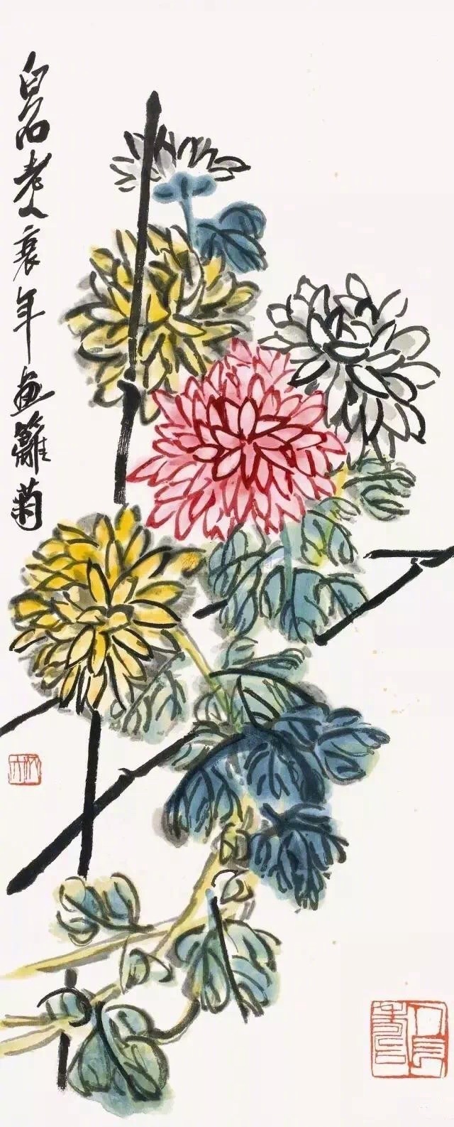 齊白石作品集合（90張），齊白石國畫作品欣賞