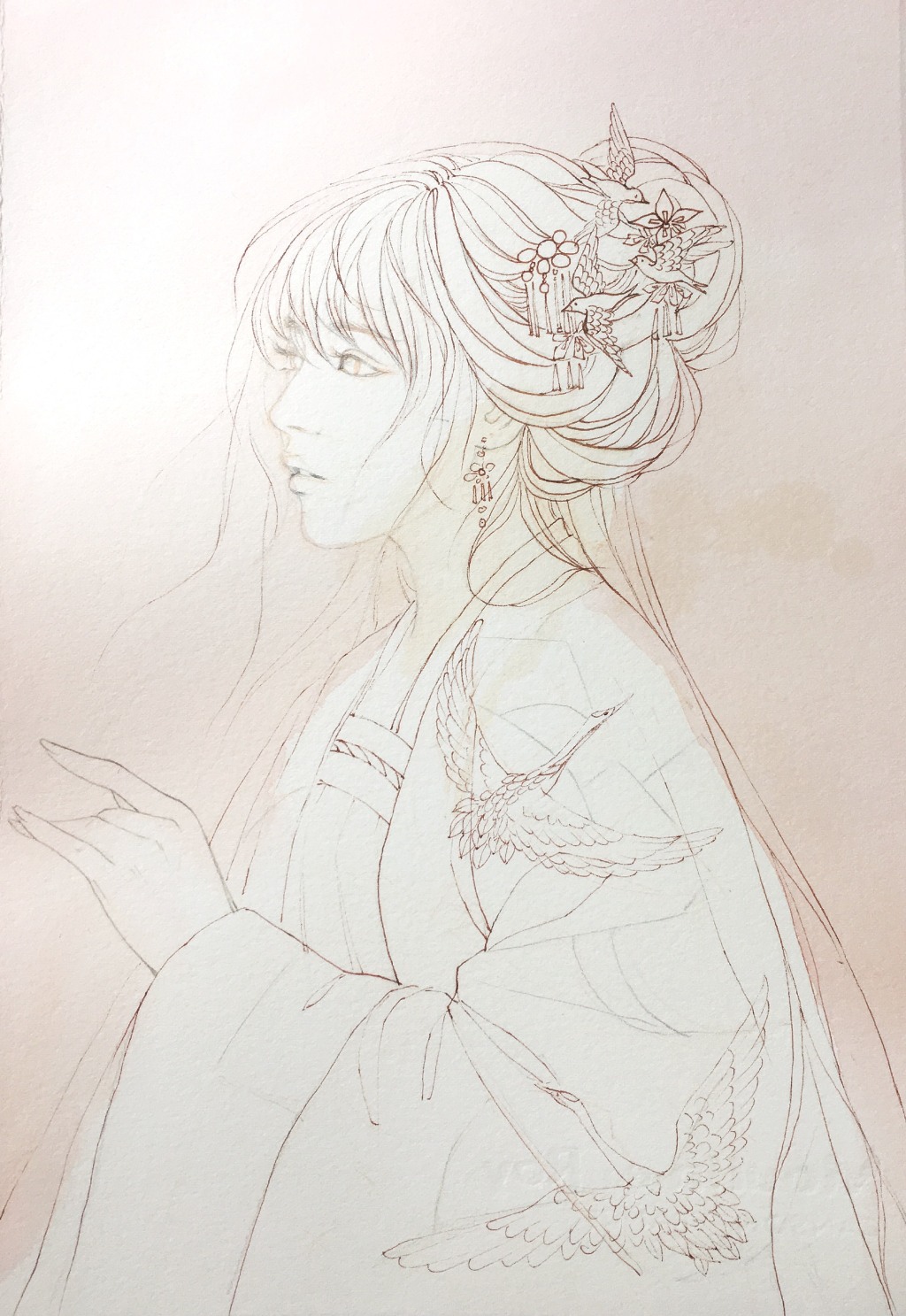 教你畫好古風(fēng)女子，超詳細(xì)古風(fēng)女子上色步驟圖