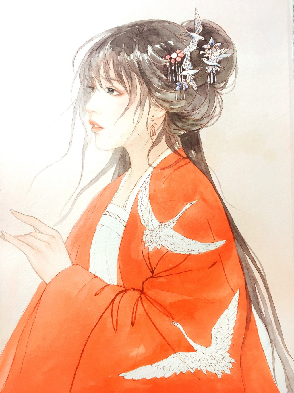 教你畫好古風(fēng)女子，超詳細(xì)古風(fēng)女子上色步驟圖