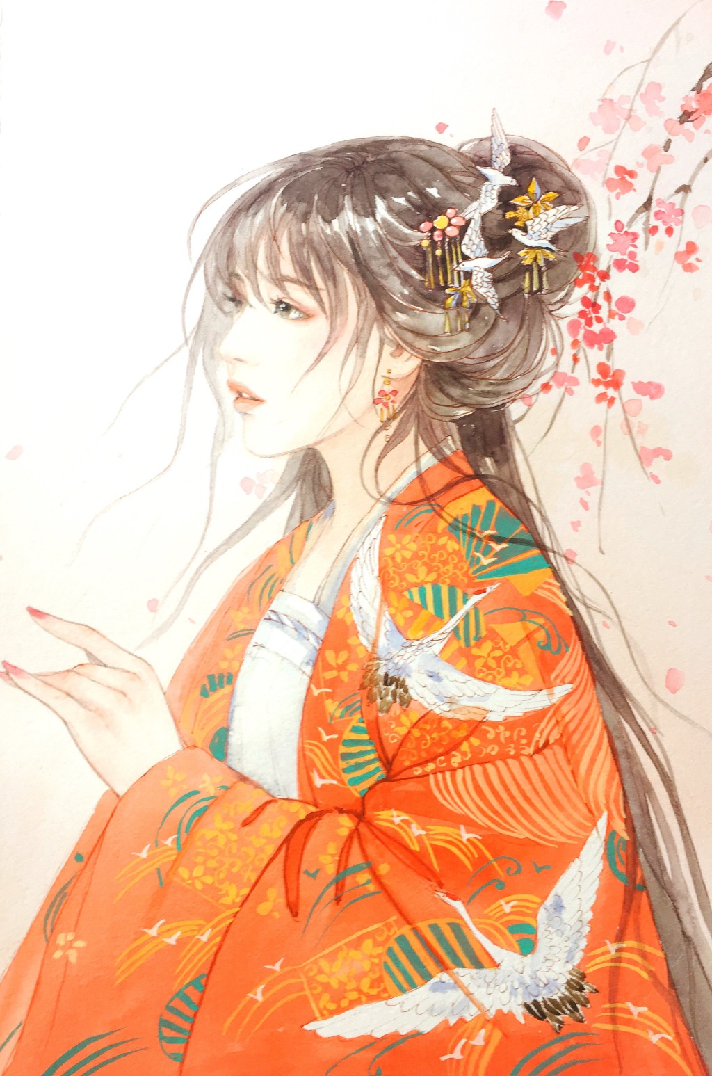 教你畫好古風(fēng)女子，超詳細(xì)古風(fēng)女子上色步驟圖