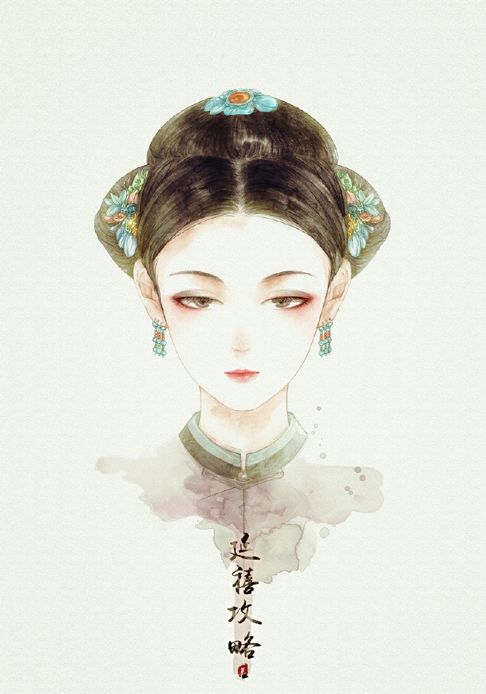 手繪版延禧攻略古風圖集，超美高清手繪古風圖