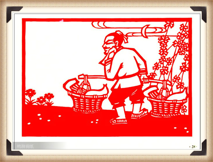 斗狼記剪紙藝術(shù)，高清剪紙連環(huán)畫圖集（54張）