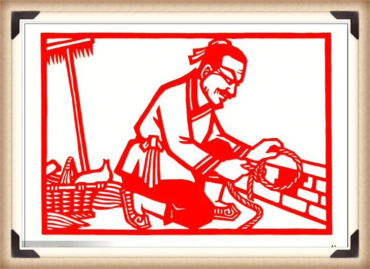 斗狼記剪紙藝術(shù)，高清剪紙連環(huán)畫圖集（54張）