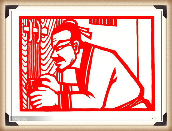 斗狼記剪紙藝術(shù)，高清剪紙連環(huán)畫圖集（54張）