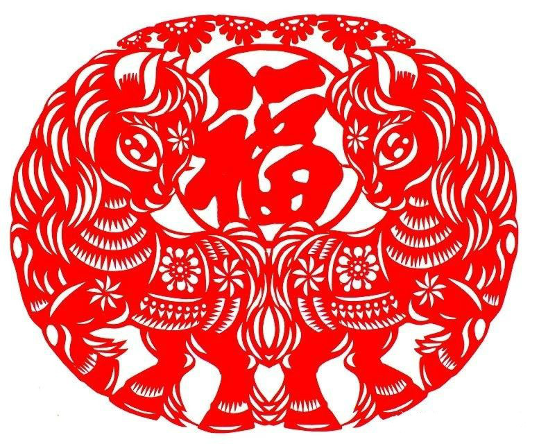 活潑可愛的小馬駒剪紙圖集(25張)，孫立峰作品