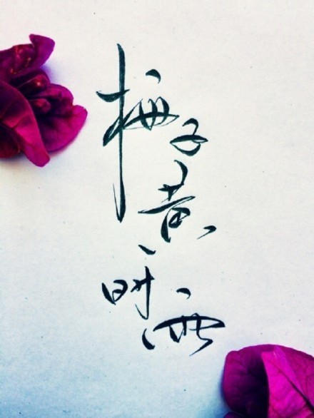 別致新穎的書法字體，美的很有意境！