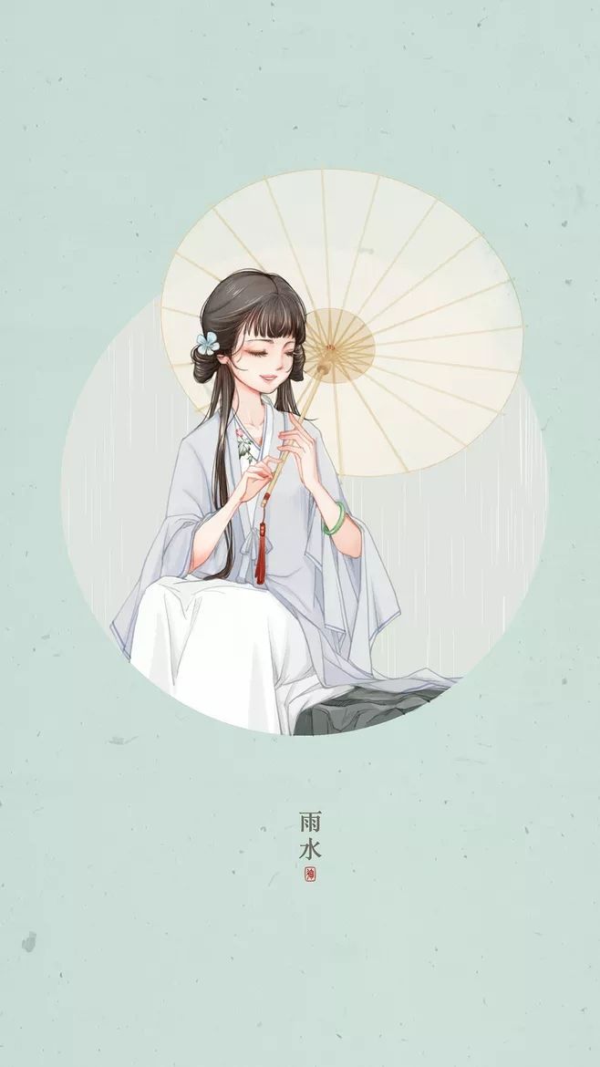 二十四節(jié)氣美人圖，唯美古風(fēng)手機(jī)壁紙圖集