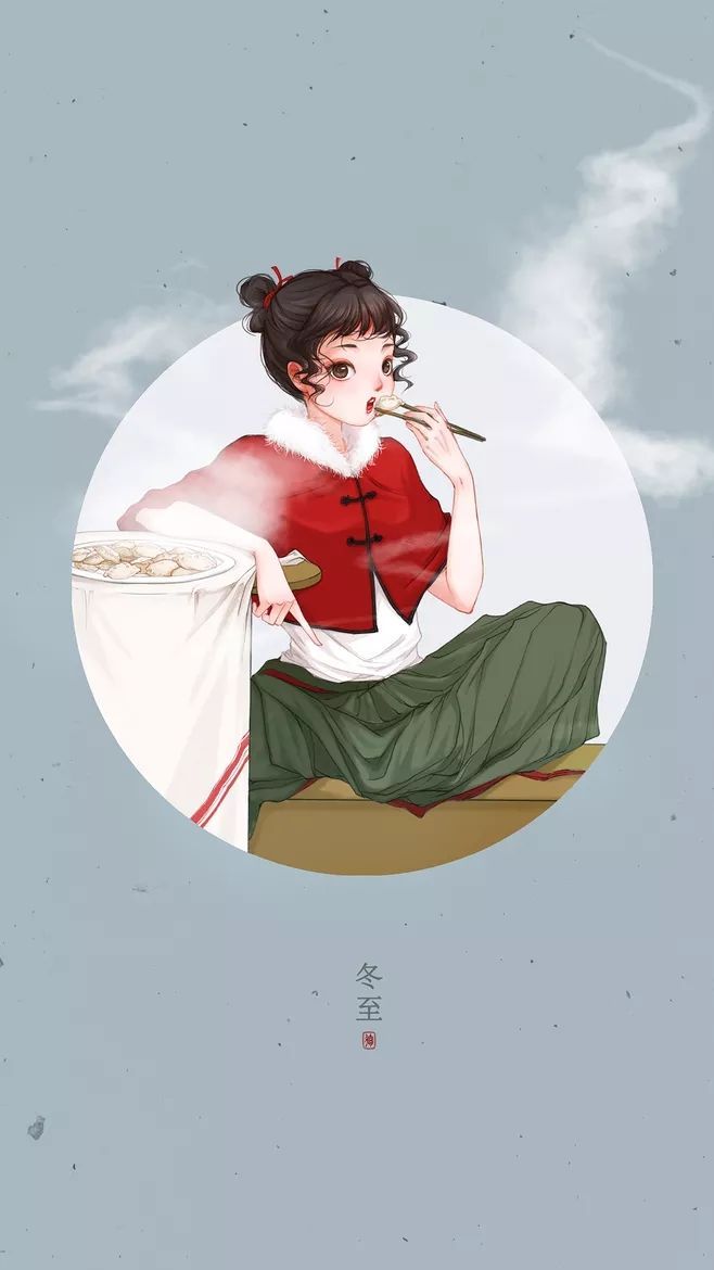 二十四節(jié)氣美人圖，唯美古風(fēng)手機(jī)壁紙圖集