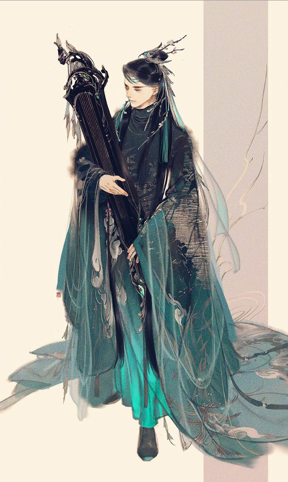 手繪劍三游戲人物成男圖片，超帥美男古風(fēng)圖集