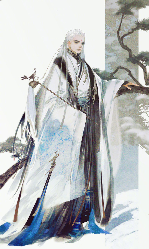 手繪劍三游戲人物成男圖片，超帥美男古風(fēng)圖集