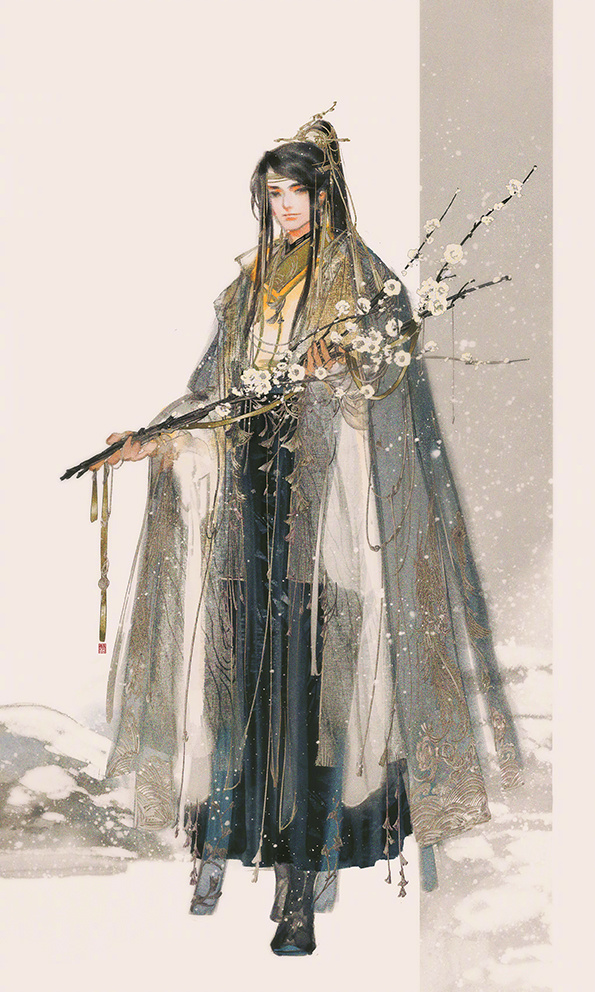 手繪劍三游戲人物成男圖片，超帥美男古風(fēng)圖集