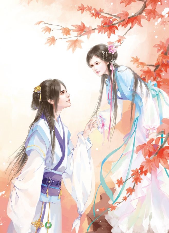 七夕甜蜜古風(fēng)高清圖集，一組唯美古風(fēng)情侶圖片